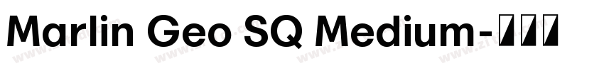 Marlin Geo SQ Medium字体转换
